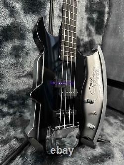 IN STOCK Shape Bass Black Electric Guitar 3S Pickup Chrome Hardware 4-Strings
