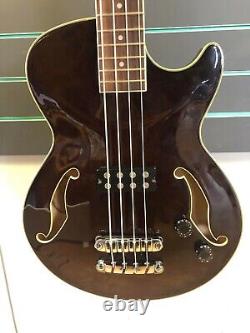 Ibanez AGB140 Transparent Brown 2005 Semi Hollow Body Bass Guitar