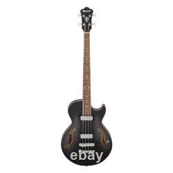 Ibanez AGB200-BKF Artcore Hollow Body Bass Guitar, Black Flat (NEW)