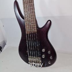 Ibanez Electric Bass Guitar SR series SR506 6 String Brown Woodgrain