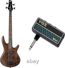 Ibanez GSRM20 GIO Series MiKro Short Scale Electric Bass Guitar Walnut Flat &