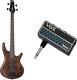 Ibanez Gsrm20 Gio Series Mikro Short Scale Electric Bass Guitar Walnut Flat &