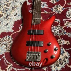 Ibanez SDGR SR300 Candy Apple Active Electric Bass Guitar Used From Japan