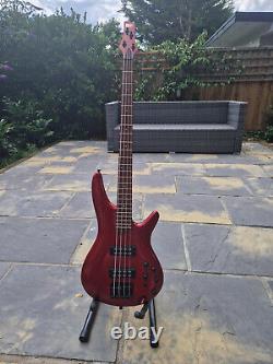 Ibanez SR300E Electric Bass Guitar, Candy Apple Red, Used but Great condition