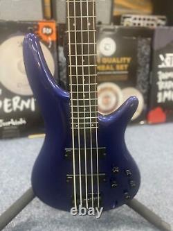 Ibanez SR305B 5 String Bass Guitar Used, Metallic Blue