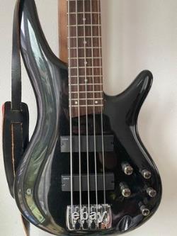 Ibanez SR305 Black 5 String Electric Bass Guitar WithGig Bag Used Product