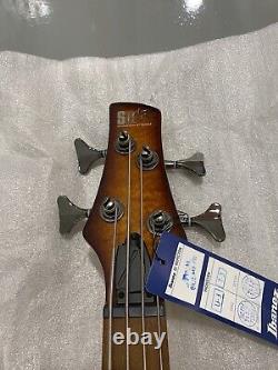 Ibanez SR370EF-BBT Fretless Bass Guitar Brown Burst Brand New In Box