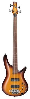 Ibanez SR370EF-BBT Fretless Bass Guitar, Brown Burst (NEW)