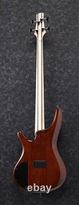 Ibanez SR370EF-BBT Fretless Bass Guitar, Brown Burst (NEW)