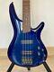 Ibanez Sr370e Spb Electric Bass Guitar Sapphire Blue Mint Condition