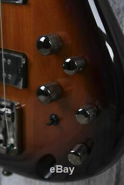 Ibanez SR375EF Fretless 5 String Electric Bass Guitar Brown Burst Finish