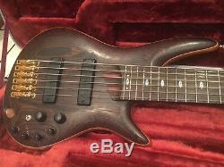 Ibanez SR5006 Soundgear 6 String Electric Bass Guitar Made in Japan with Case NICE