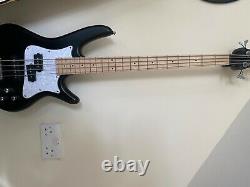 Ibanez SRMD200-BKF Short Scale Bass in Black Flat