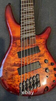 Ibanez SRMS806 Brown Topaz Burst Bass Guitar USED EXCELLENT CONDITION