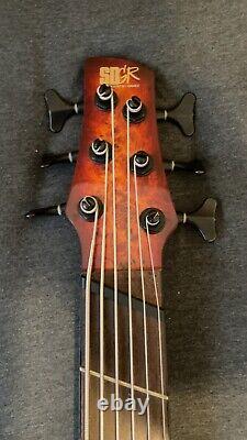 Ibanez SRMS806 Brown Topaz Burst Bass Guitar USED EXCELLENT CONDITION