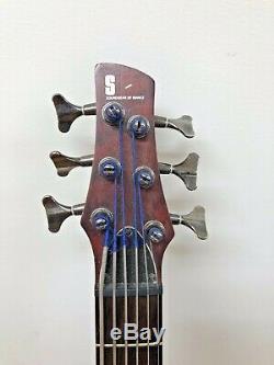 Ibanez Soundgear SR506 6-String Electric Bass Guitar Mahogany with gig bag