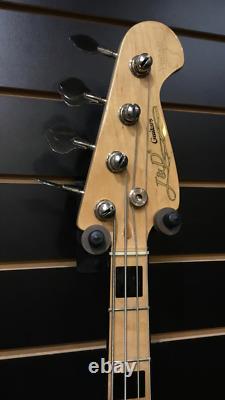J&D Vintage Style Bass Guitar. New Strings Fitted