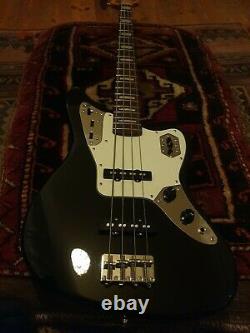 Japanese Fender Jaguar Deluxe series Bass in Black