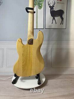 Jazz Electric Bass Guitar 5 String Maple Fretboard Black Pickguard Maple Neck