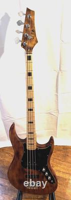Jazz style 4 String Bass Guitar, Burnt Finish