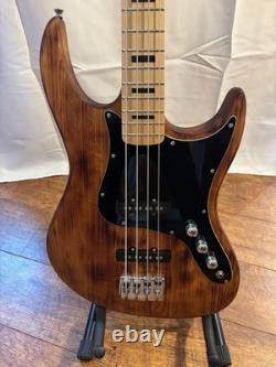 Jazz style 4 String Bass Guitar, Burnt Finish