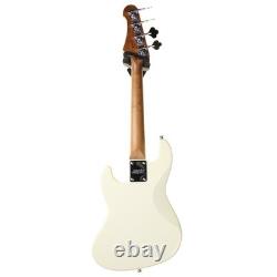 Jet JB Travel Bass Guitar, White (NEW)