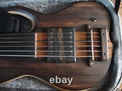 Jon Letts Custom 6 String Singlecut Fretless Bass UK made new Hiscox case