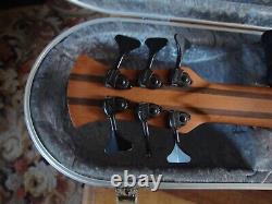 Jon Letts Custom 6 String Singlecut Fretless Bass UK made new Hiscox case