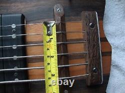 Jon Letts Custom 6 String Singlecut Fretless Bass UK made new Hiscox case