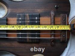 Jon Letts Custom 6 String Singlecut Fretless Bass UK made new Hiscox case