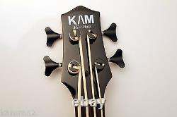 KAM Mini Bass high output Solid body Ukulele Bass SUB Satin Black