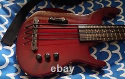 Kala SUB4FS-SRD U-Bass SUB Solid Body Electric Bass with Bag Red Upright Rubber