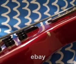 Kala SUB4FS-SRD U-Bass SUB Solid Body Electric Bass with Bag Red Upright Rubber