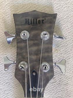 Killer Tranquil Bass Guitar 4 String Right Handed With Soft Case