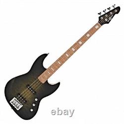 LA II Select Bass Guitar by Gear4music Moss Burst