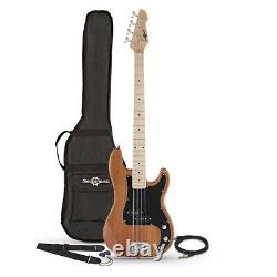 LA Select Bass Guitar by Gear4music Natural