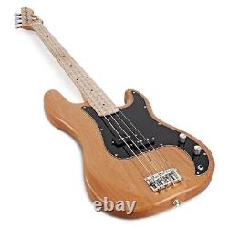 LA Select Bass Guitar by Gear4music Natural