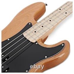 LA Select Bass Guitar by Gear4music Natural