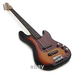 LA Select Bass Guitar by Gear4music Sunburst