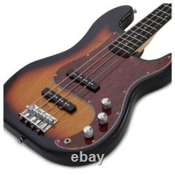 LA Select Bass Guitar by Gear4music Sunburst
