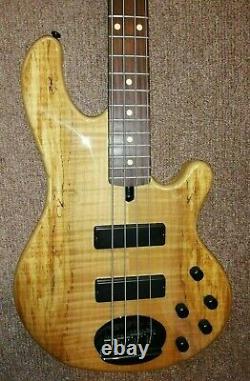 Lakland Skyline 44-01 Deluxe Spalted Maple Rosewood Fingerboard Bass Guitar