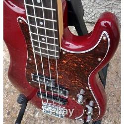 Levin Deluxe LB50-TRD Bass Guitar In High-Glo Trans Red