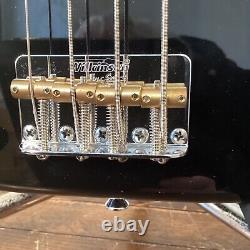 Lh Vintage Bass Guitar V4 Bk Left Hand Precise 1/2 Rrp