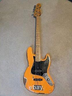 Limelight 00137 Jazz Bass Guitar Custom Orange Over White