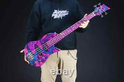 Lindo Kawa Electric Travel Bass Guitar Japan Purple Gloss B-STOCK 10% OFF
