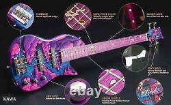Lindo Kawa Electric Travel Bass Guitar Japan Purple Gloss B-STOCK 10% OFF