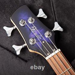 Lindo Left Handed PDB Purple Dove Electric Bass Guitar P-Bass & Hard Case