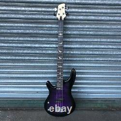 Lindo Left Handed Purple Dove Electric Bass Guitar SAMPLE MODEL