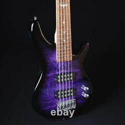Lindo PDB 5-String Purple Dove Electric Bass Guitar and Hard Case