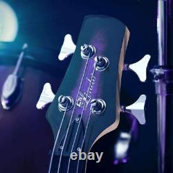 Lindo PDB Short Scale Purple Dove Electric Bass Guitar and Hard Case
